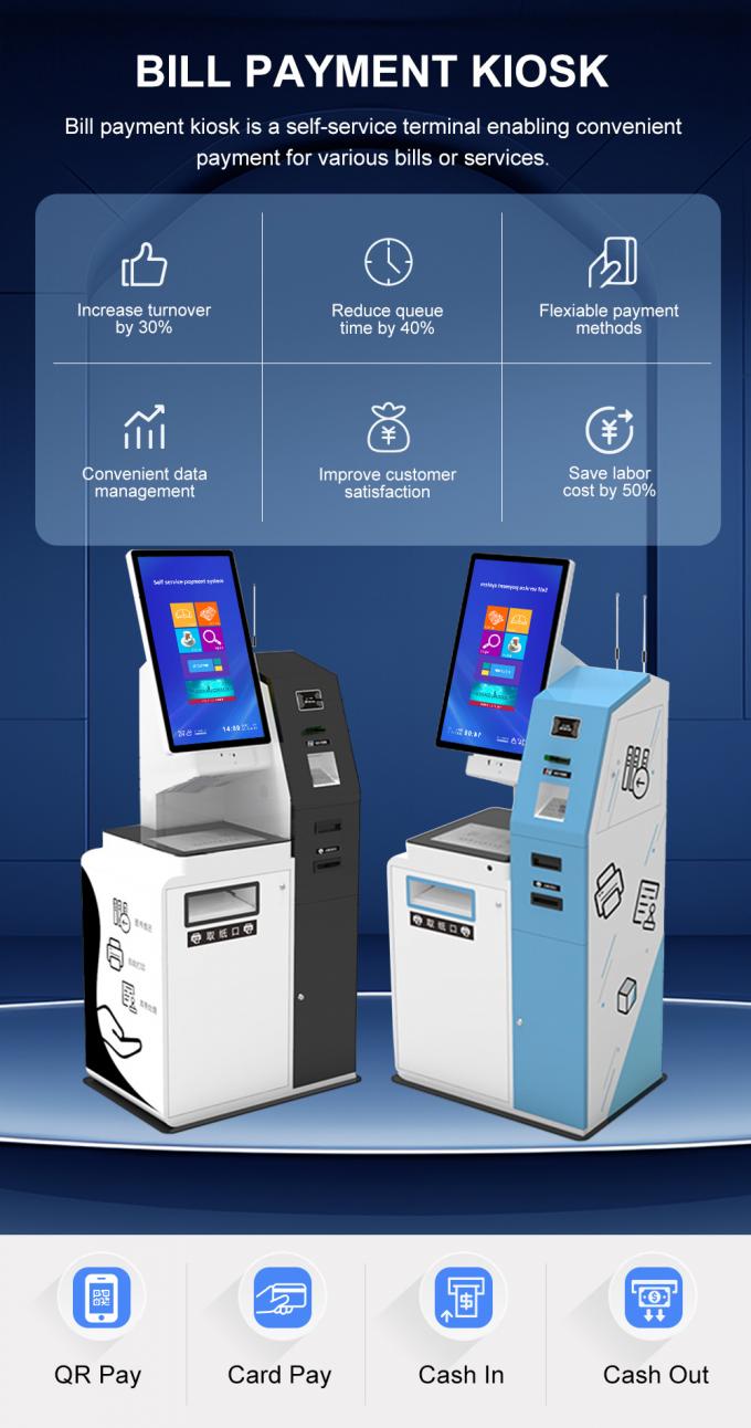 Self Service Kiosk with Capacitive Touch 10 Point Screen Custom Color ...