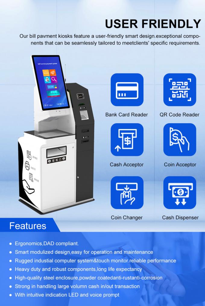 Self Service Kiosk with Capacitive Touch 10 Point Screen Custom Color ...