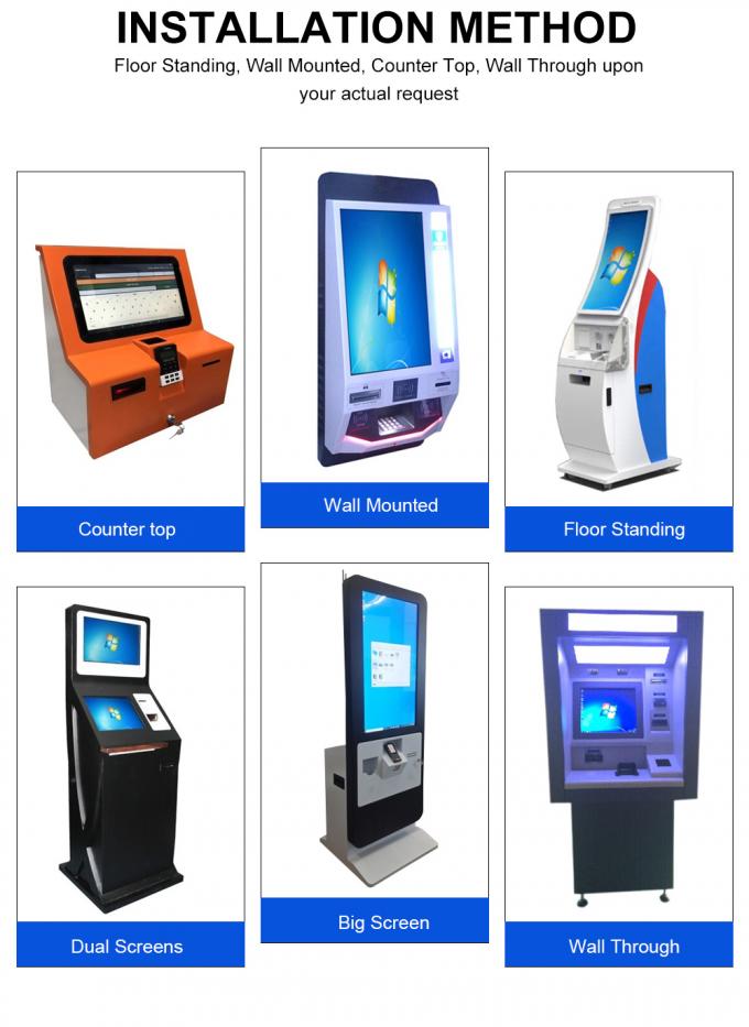Self Service Kiosk with Capacitive Touch 10 Point Screen Custom Color ...