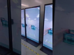 75inch Floor stand Full screen advertising display 178° Viewing Angle 450cd/m2 Brightness