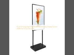 43 Inch Hang High Brightness Advertising Display Screen 200W For Shop Window