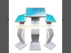 Android Windows OS Touch Screen Digital Kiosk 21.5 Inch With Thermal Printer