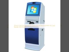 19 Inch Self Service Touch Screen Kiosk Terminal With ID Card Reader A4 Printer
