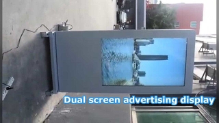 Outdoor dual screen advertising display