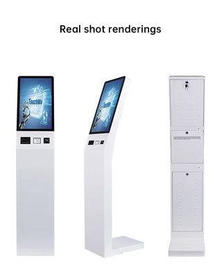Automated Robotic Self Service Payment Kiosk 22 Inch For Fueling Station
