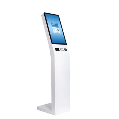 Metal 22 Inch Information Touch Screen Kiosk Queuing System With Receipt Printer