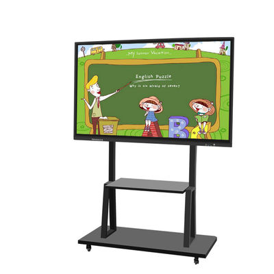 75 Inch Digital Interactive Whiteboard with 1920x1080 Resolution and Infrared Touch Technology