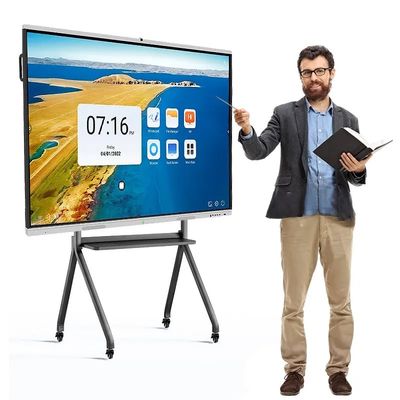 All In One 98 Inch Digital Interactive Whiteboard Multi Language For School