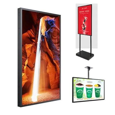 55 Inch 16:9 High Brightness Advertising Display Video Player LCD Screen with 2000cd/m2 Brightness for Shop Window