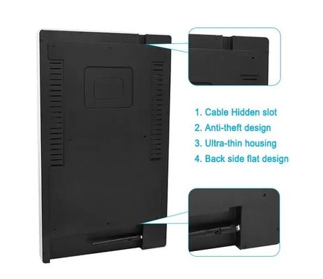 Aluminum Alloy 50W Elevator Advertising Display with 1920x1080 Resolution Digital Signage