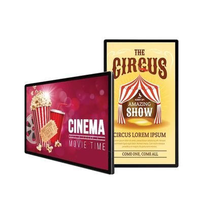 55 Inch 2500 Nits Touch Screen Outdoor Advertising Screen Display with IP66 Waterproof Design