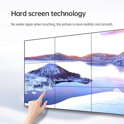 55 Inch LCD Splicing Wall with Infrared Touch Screen and 500cd/m2 Brightness for Commercial Video Wall Displays