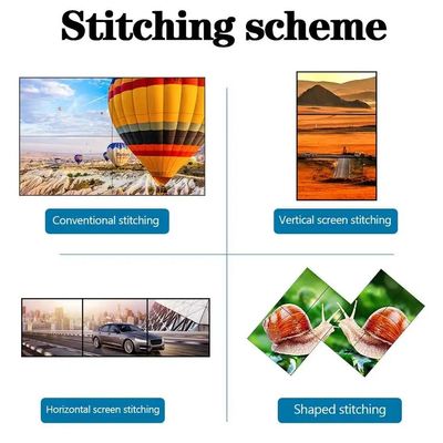 65 Inch 4K Resolution LCD Splicing Wall with 3.5mm Bezel for High-Definition Video Wall Displays