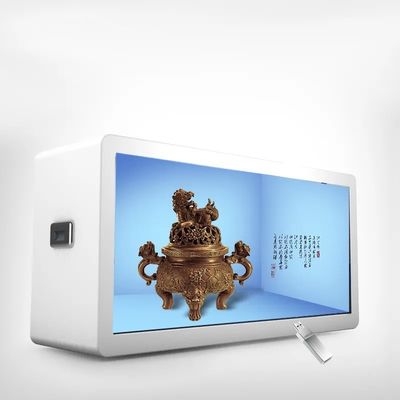 43 Inch Smart Transparent LCD Showcase with 1920*1080 Resolution and 450cd/m2 Brightness Digital Signage Box