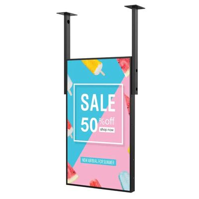 Metal LCD Advertising Display Video Player High Brightness 1500 Nits ROHS Approved