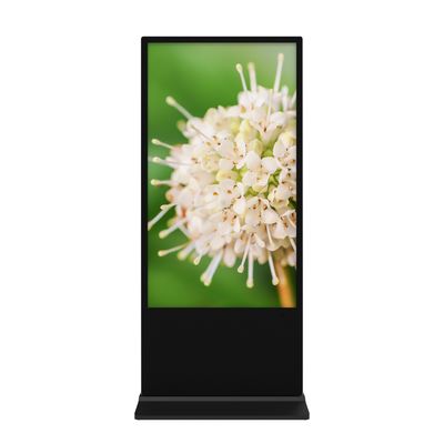 75 Inch Vertical Floor Standing LCD Advertising Display with 4K Resolution and Android OS