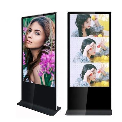75 Inch Vertical Floor Standing LCD Advertising Display 4K Android Video Player