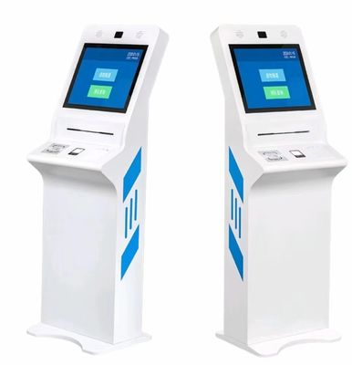 24 Inch Interactive Kiosk with Receipt Printer and ID Card Reader for Self-Service Applications