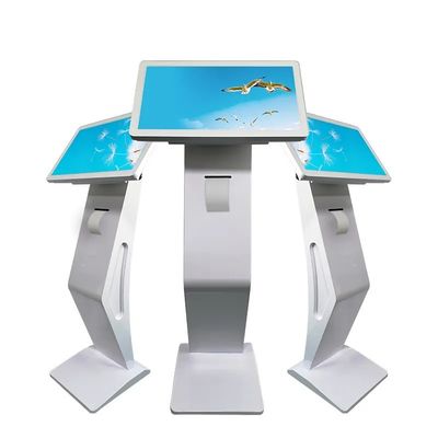 21.5 Inch Touch Screen Digital Kiosk with Thermal Printer and QR Code Scanner for Interactive Self-Service