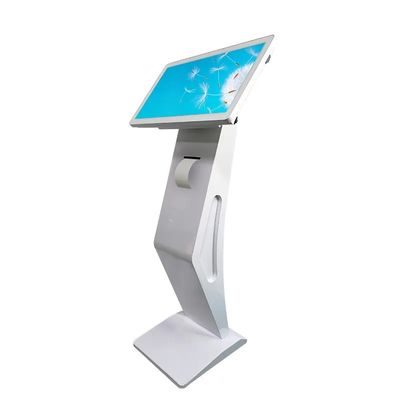 21.5 Inch Touch Screen Digital Kiosk with Thermal Printer and QR Code Scanner for Interactive Self-Service