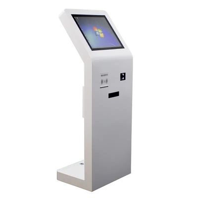 21.5 Inch Floor Standing Touch Screen Kiosk with IC Card Reader and QR Code Scanner