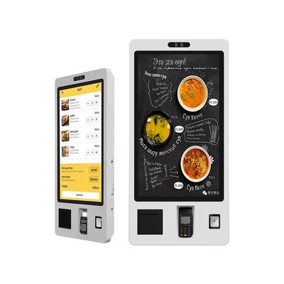 21.5 Inch Wall Mounted Capacitive Touch Screen Self Service Ordering Kiosk