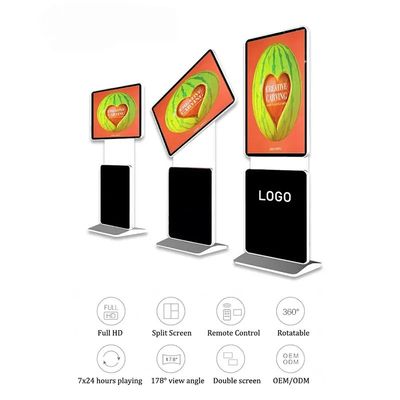 43 Inch Infrared Touch Screen Digital Kiosk with 360 Degrees Rotatable Display for Advertising