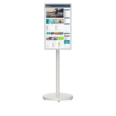 24 Inch Portable Floor Stand Touch Screen Digital Kiosk with Android NFC and Customizable Screen