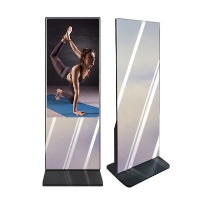 Indoor Gym Smart Magic Mirror Touch Screen 43 Inch Android Digital Display