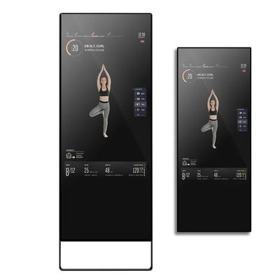 43 Inch Smart Fitness Mirror with Android 7.1 RK3288 and Customized Brightness LCD Advertising Display