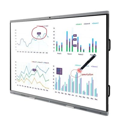 85 Inch 4K Ultra HD Digital Interactive Whiteboard with Video Conferencing for Meeting Rooms