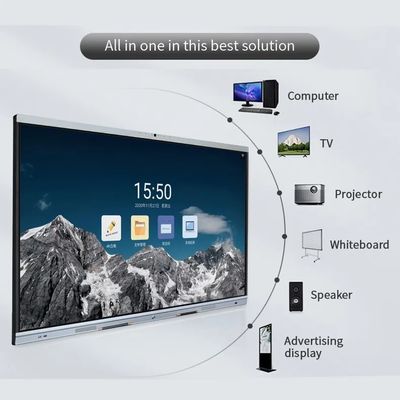 85 Inch 4K Ultra HD Digital Interactive Whiteboard with Video Conferencing for Meeting Rooms