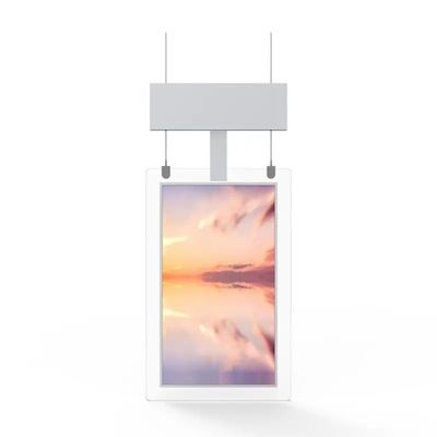 Ultra Slim Hanging Digital Signage Window Display Screen For Advertising
