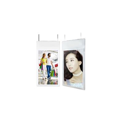 43 Inch Dual Screen High Brightness Advertising Display with 700 Nits Hanging Window Monitor