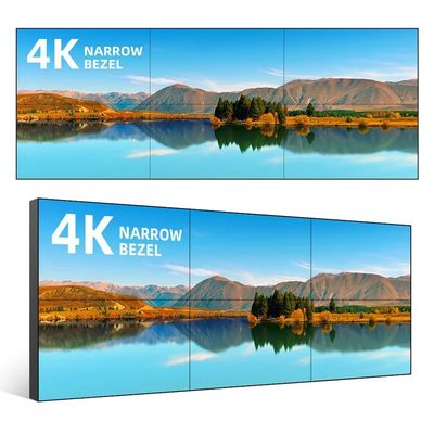55 Inch LCD Splicing Wall with 500cd/m2 Brightness and 1920*1080 Resolution Touch Screen Video Wall Display