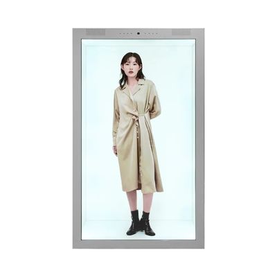 86 Inch Touch Screen Transparent LCD Showcase with 1920 x 1080 Resolution for Advertising Display