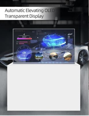 55 Inch Transparent OLED Touch Screen Digital Signage Monitor with 1920*1080 Resolution and Capacitive Touch