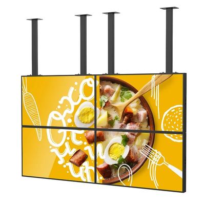55 Inch LCD Splicing Wall Video Wall with 500cd/m2 Brightness and 1920*1080 Resolution for Shop Window Display