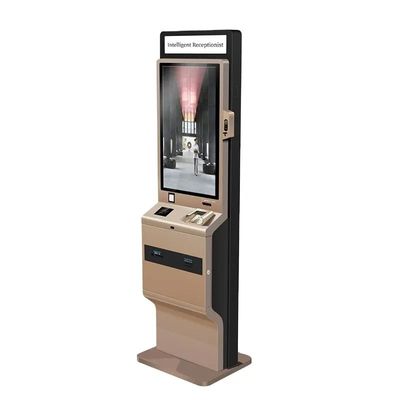 Stand Free 90W Touch Screen Self Service Kiosk with LED Light Box and Thermal Printer