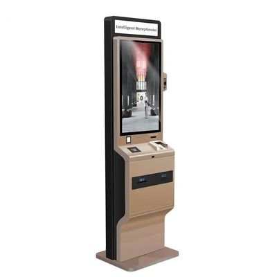Stand Free 90W Touch Screen Self Service Kiosk with LED Light Box and Thermal Printer