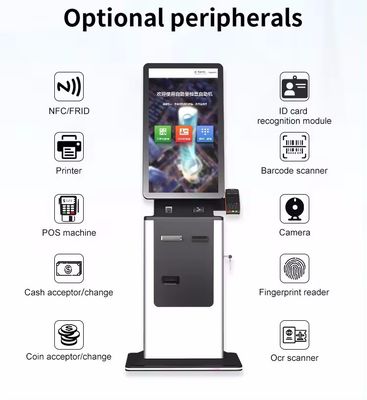 32inch Check In Touch Screen Self Service Kiosk With Customized Branding