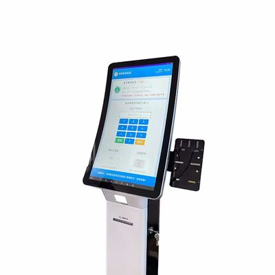 High Resolution Display Touch Monitor Kiosk With POS Machine And Thermal Printer