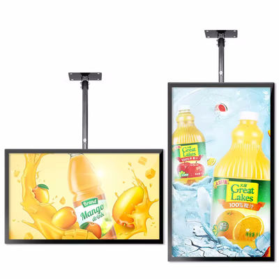 43 Inch LCD Advertising Display with 178° Viewing Angle 3000:1 Contrast Ratio and 125W Power Consumption