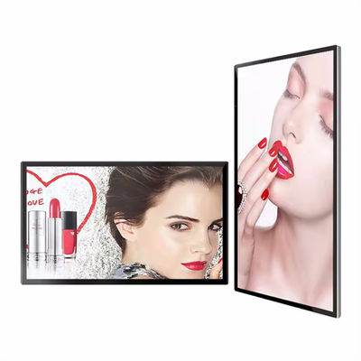 43 Inch LCD Advertising Display with 178° Viewing Angle 3000:1 Contrast Ratio and 125W Power Consumption