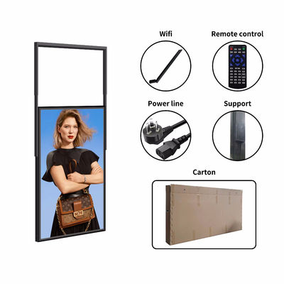 Hang Installation High Brightness Advertising Display Iron Material Wifi Information Release