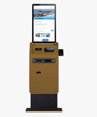 Interactive Self Service Kiosk With Credit Card And Mobile Payment Face Recognition