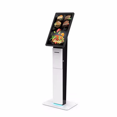 Floor Standing Self Service Kiosk Self Service Pos Kiosk With LED Touchscreen Display