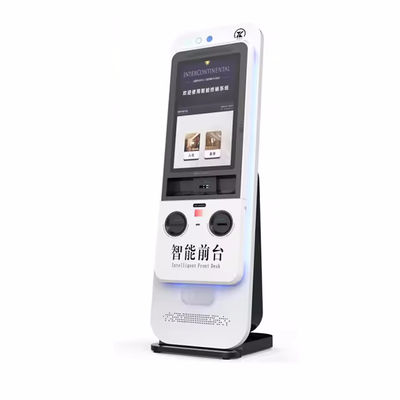 Self Checkin Kiosk with Motorized Card Dispenser Multi-Lingual Support and Wi-Fi Bluetooth Connectivity
