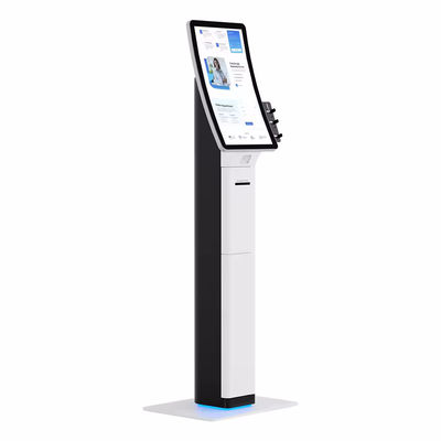 Sleek POS Kiosk with Barcode Scanner and Receipt Printer for Streamlined Self Service