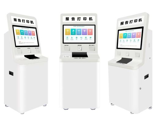 Low Maintenance Passport Reader Self Service Kiosk with Customizable Software and Metal Touch Screen